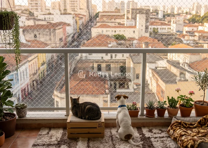 Rede de proteção para pets em varanda